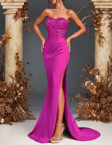 Rochie lunga SHEIN, roz
