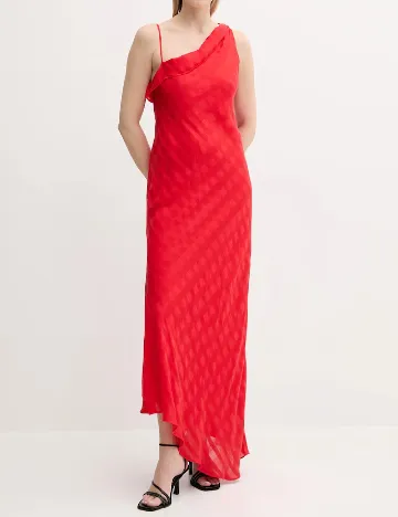 Rochie lunga Samsoe Samsoe, rosu