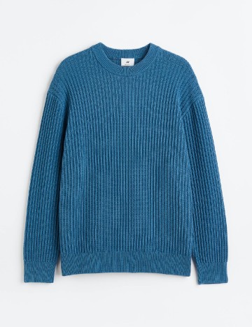 Pulover Oversize H&M, albastru