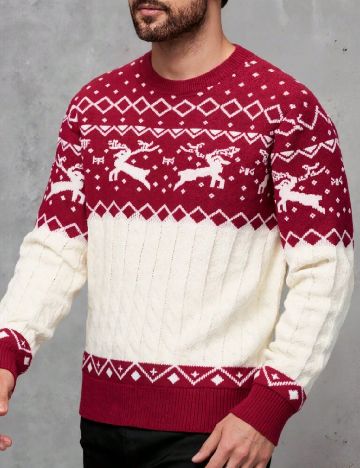 Bluza SHEIN, rosu/alb