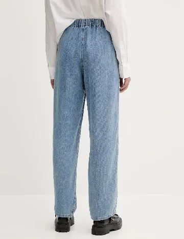 Pantaloni Samsoe Samsoe, albastru