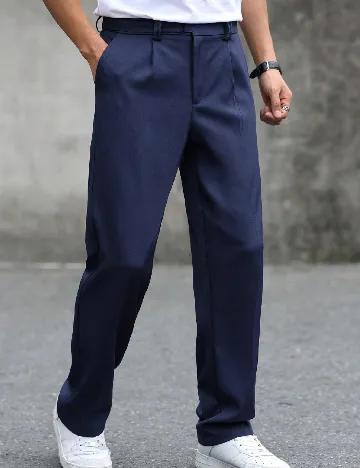 Pantaloni SHEIN, bleumarin