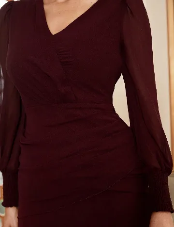 Rochie lunga Miss ord, visiniu
