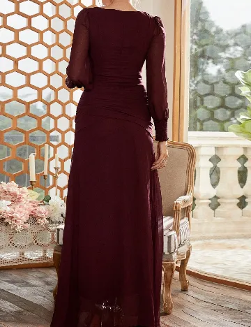 Rochie lunga Miss ord, visiniu