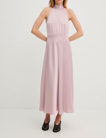 Rochie lunga Samsoe Samsoe, roz