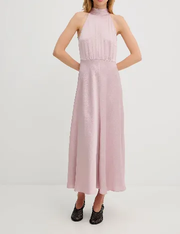 Rochie lunga Samsoe Samsoe, roz