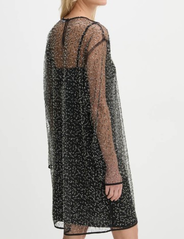 Rochie scurta Samsoe Samsoe, negru