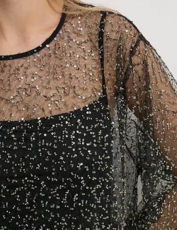 Rochie scurta Samsoe Samsoe, negru