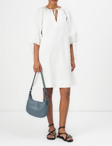 Rochie scurta Samsoe Samsoe, alb