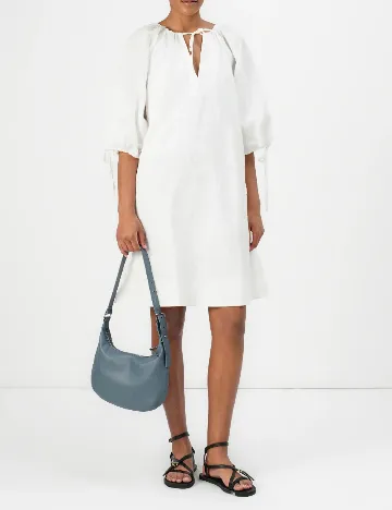 Rochie scurta Samsoe Samsoe, alb