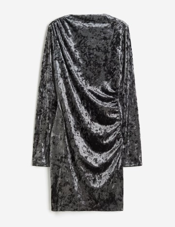 Rochie scurta H&M, gri inchis