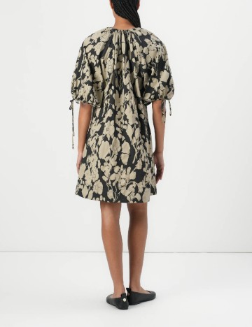 Rochie scurta Samsoe Samsoe, verde/negru