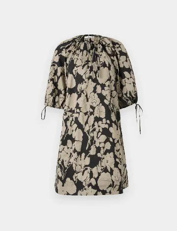 Rochie scurta Samsoe Samsoe, verde/negru