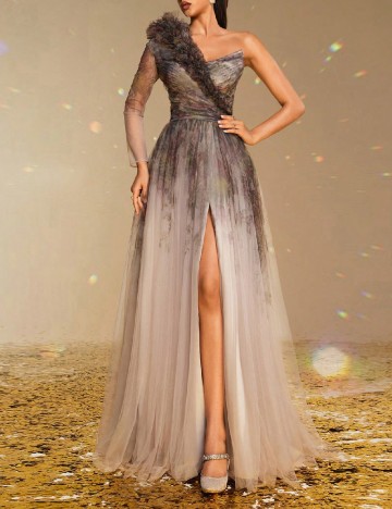 Rochie lunga Smilprince, maro