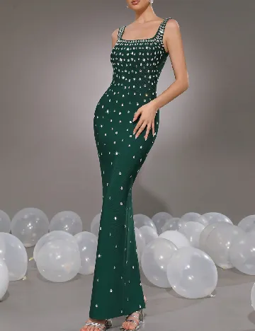 Rochie lunga SHEIN, verde