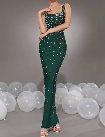 Rochie lunga SHEIN, verde