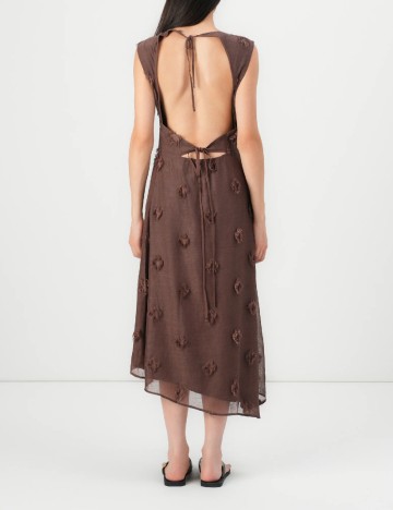 Rochie medie Samsoe Samsoe, maro