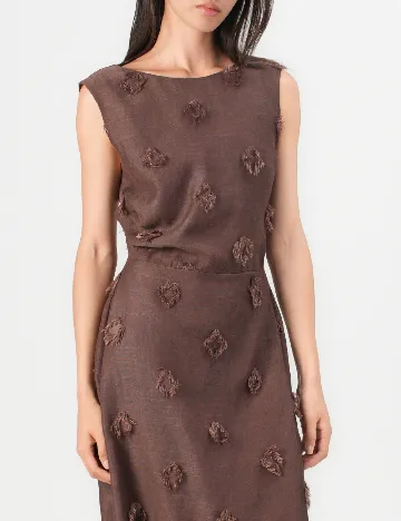 Rochie medie Samsoe Samsoe, maro
