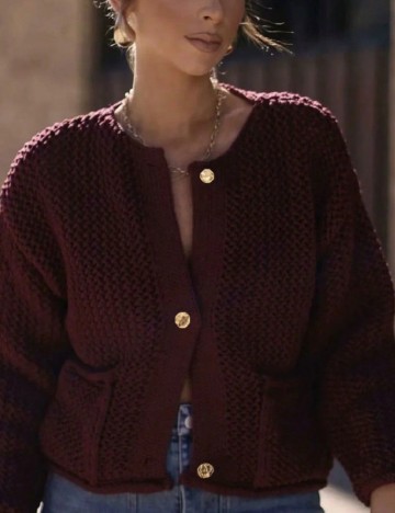 Cardigan SHEIN, visiniu