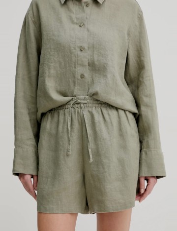 Pantaloni scurti Samsoe Samsoe, verde