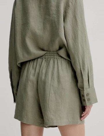 Pantaloni scurti Samsoe Samsoe, verde