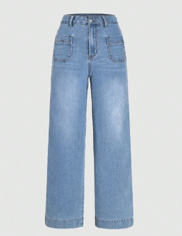 Blugi SHEIN CURVE, bleu
