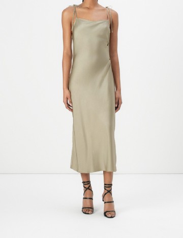 Rochie medie Samsoe Samsoe, verde