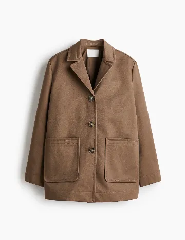 Jacheta Oversize H&M, maro