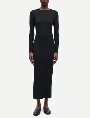 Rochie lunga Samsoe Samsoe, negru