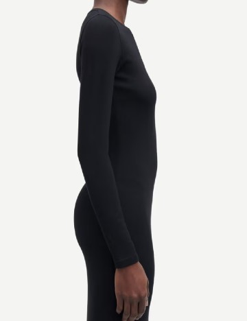 Rochie lunga Samsoe Samsoe, negru