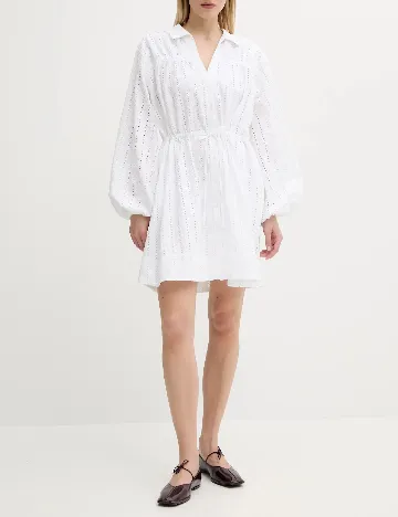 Rochie scurta Samsoe Samsoe, alb