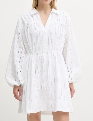 Rochie scurta Samsoe Samsoe, alb