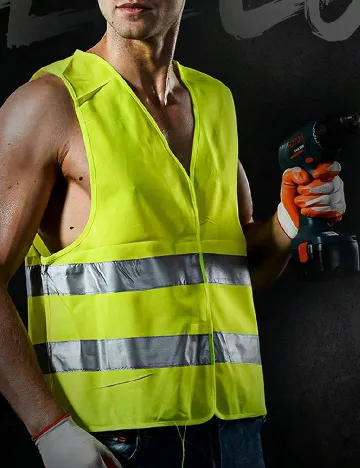Set veste reflectorizante 2 bucati SHEIN, verde