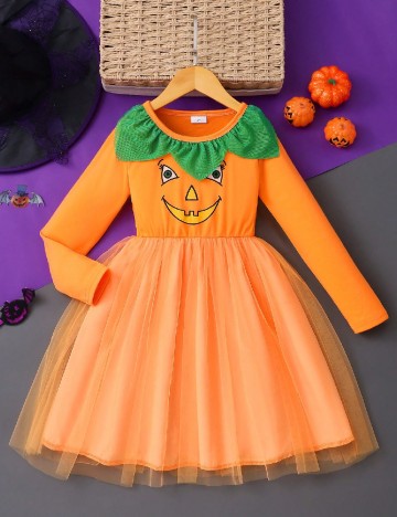 Rochie Shein Kids, portocaliu