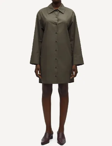 Rochie scurta Samsoe Samsoe, verde