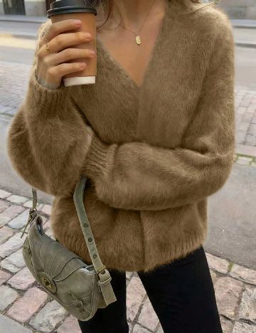 Cardigan SHEIN, kaki