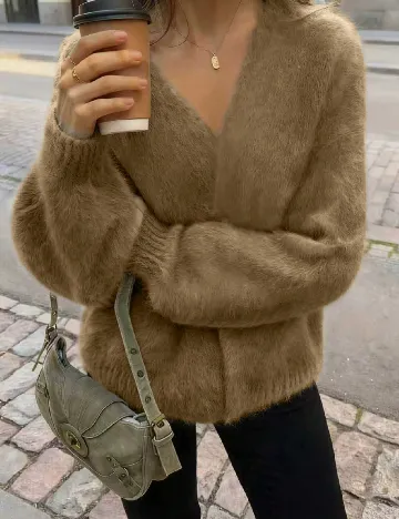 Cardigan SHEIN, kaki