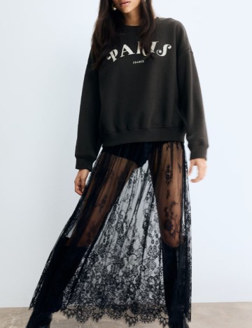 Bluza H&M, gri inchis
