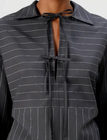 Rochie scurta Samsoe Samsoe, gri inchis
