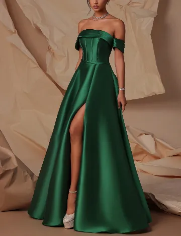 Rochie lunga VIPGIRL, verde