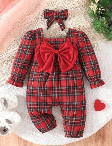 Salopeta Shein Kids, rosu
