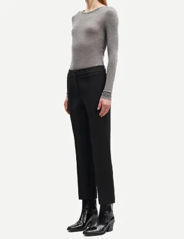 Pantaloni Samsoe Samsoe, negru
