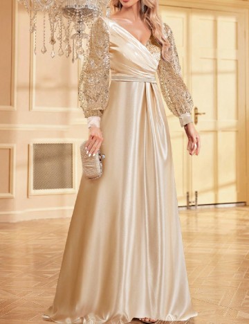 Rochie lunga XUIBOL, crem