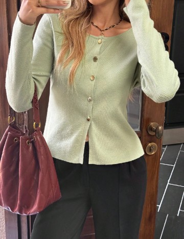Cardigan SHEIN, verde