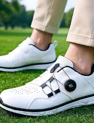 Adidasi pentru golf Solamni, alb