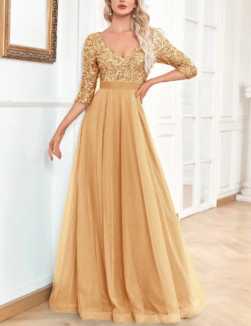 Rochie lunga XUIBOL, crem