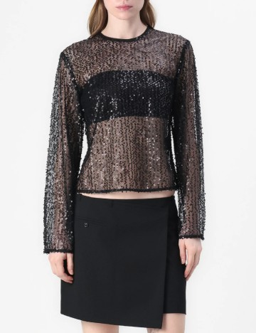 Bluza Samsoe Samsoe, negru