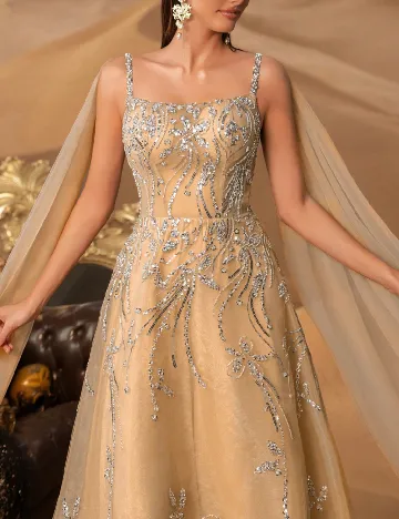 Rochie lunga Faeriesty, crem