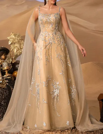 Rochie lunga Faeriesty, crem
