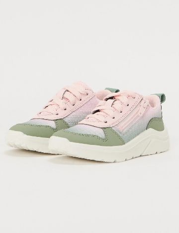 Adidasi Superfit, roz/verde